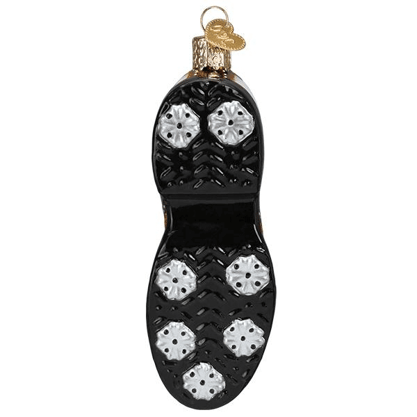 Old World Christmas Blown Glass Golf Shoe Ornament