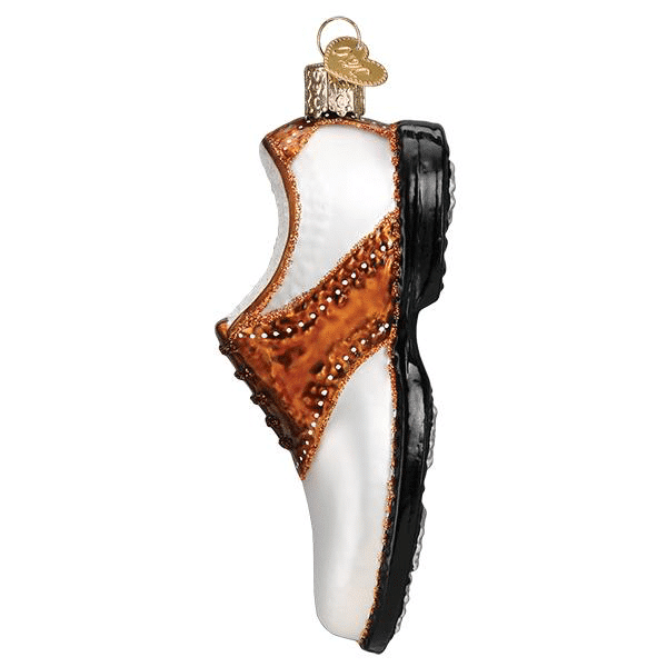 Old World Christmas Blown Glass Golf Shoe Ornament