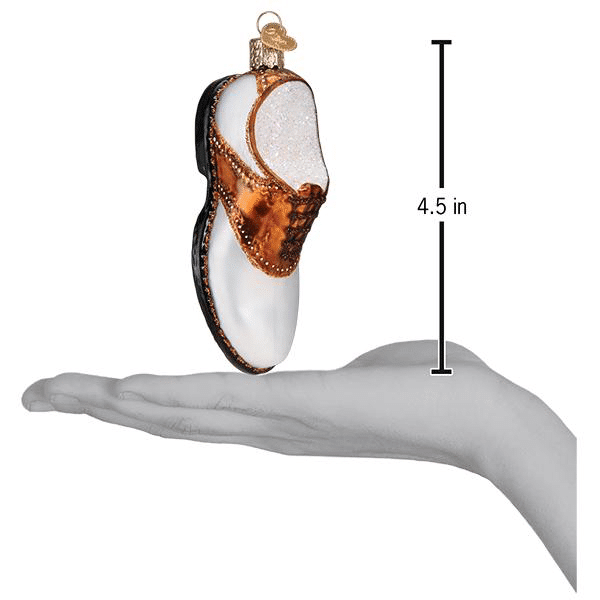 Old World Christmas Blown Glass Golf Shoe Ornament