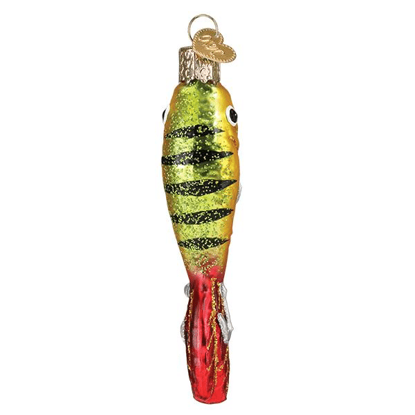 Old World Christmas Blown Glass Fishing Lure Ornament