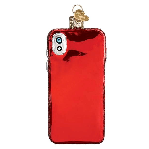Old World Christmas Blown Glass Smartphone Ornament