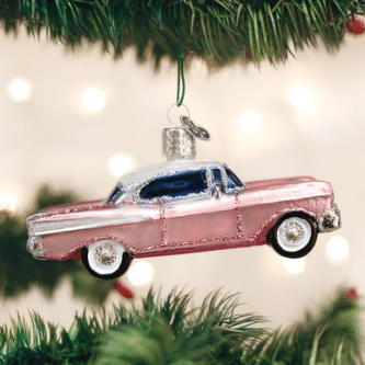 Old World Christmas Blown Glass 1957 Classic Car Ornament