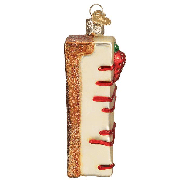 Old World Christmas Blown Glass Cheesecake Ornament