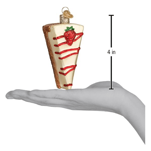 Old World Christmas Blown Glass Cheesecake Ornament