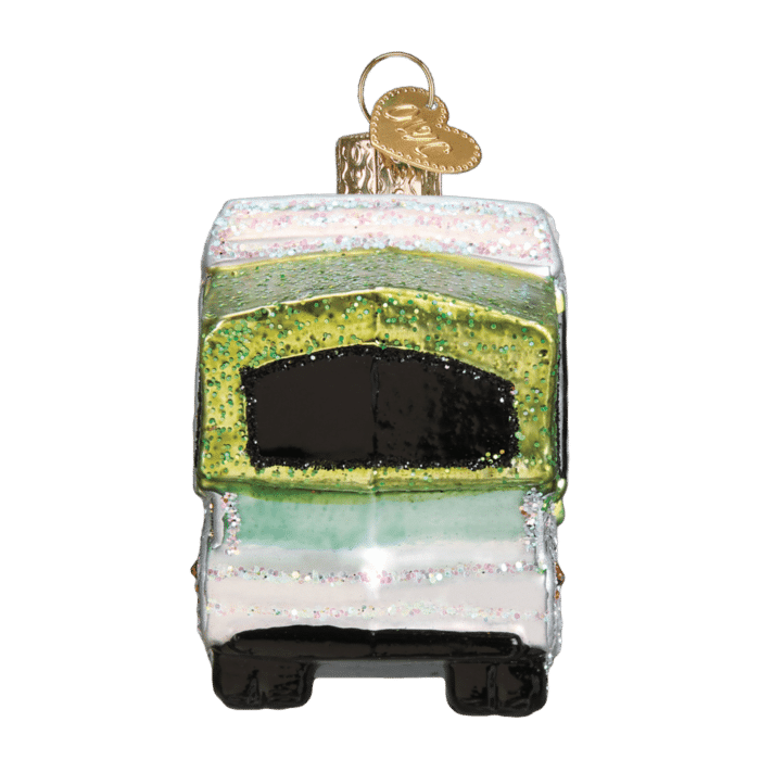 Old World Christmas Blown Glass Tent Camper Ornament