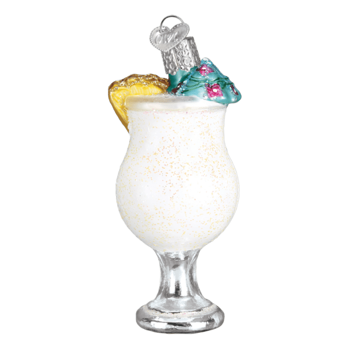 Old World Christmas Blown Glass Pina Colada Ornament