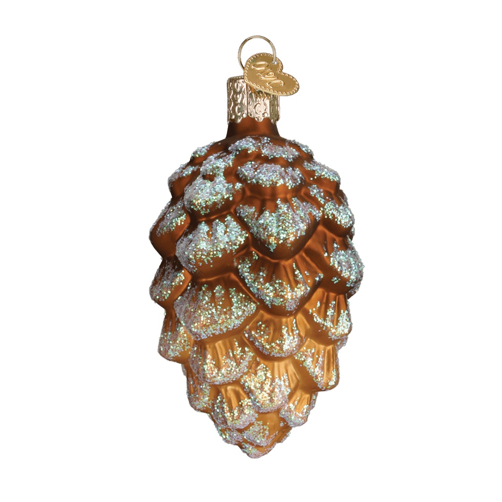 Old World Christmas Blown Glass Woodland Cone Ornament