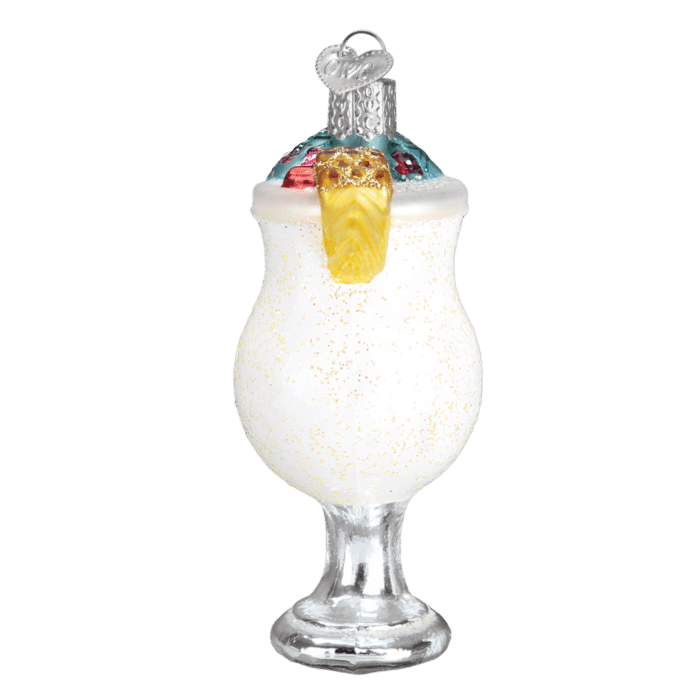 Old World Christmas Blown Glass Pina Colada Ornament