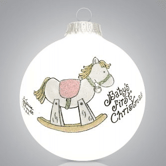 Rocking Horse Girl Ball Ornament