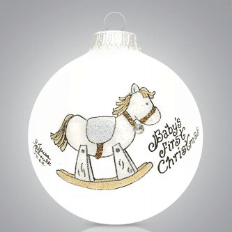 Rocking Horse Boy Ball Ornament