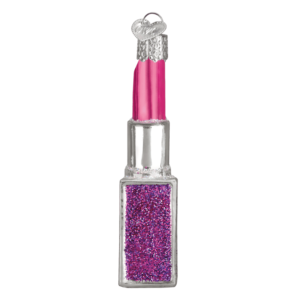 Old World Christmas Blown Glass Lipstick Ornament