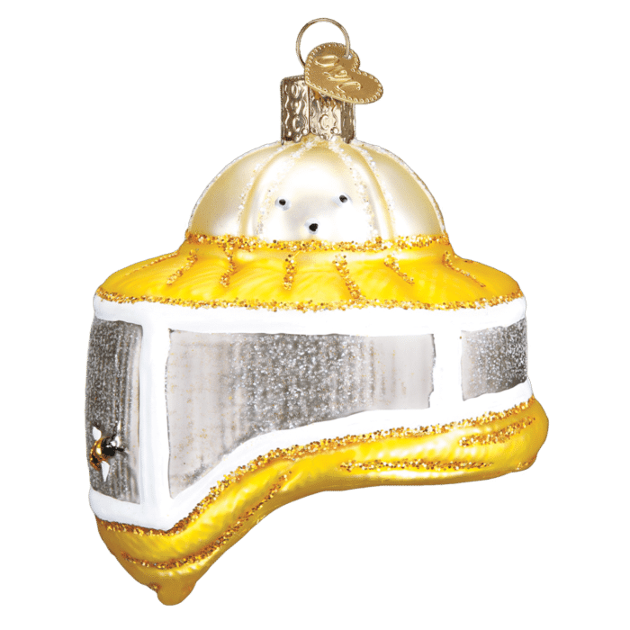 Old World Christmas Blown Glass Beekeepers Hood Ornament