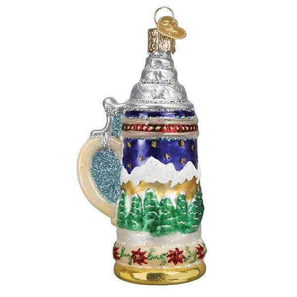 Old World Christmas Blown German Stein Ornament