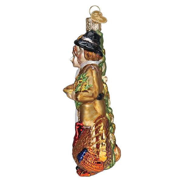 Old World Christmas Blown Glass Pilgrim Thanksgiving Ornament