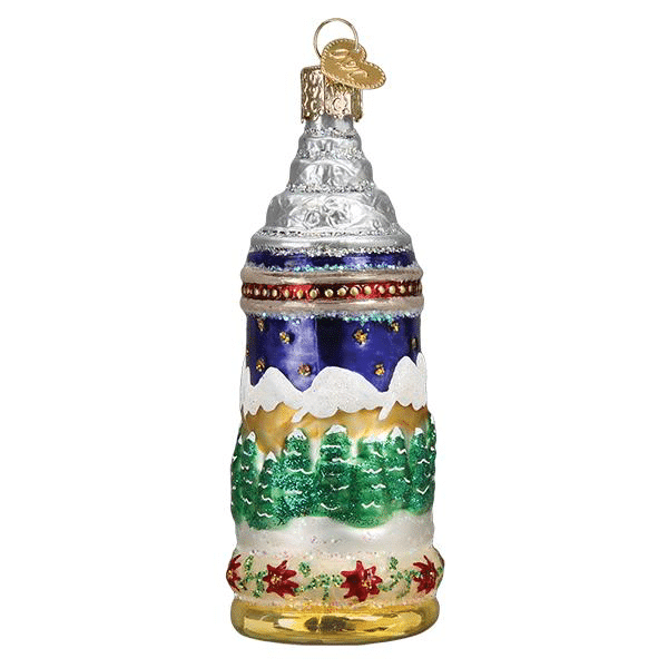 Old World Christmas Blown German Stein Ornament