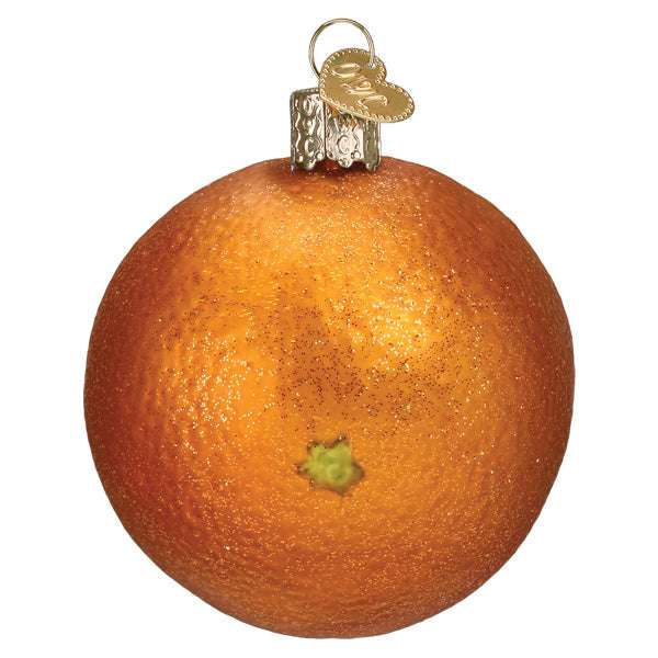 Old World Christmas Blown Glass Orange Ornament