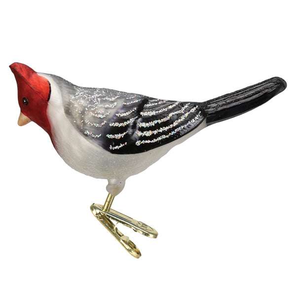 Red crested Cardinal Ornament Old World Christmas
