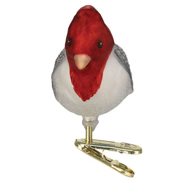 Red crested Cardinal Ornament Old World Christmas