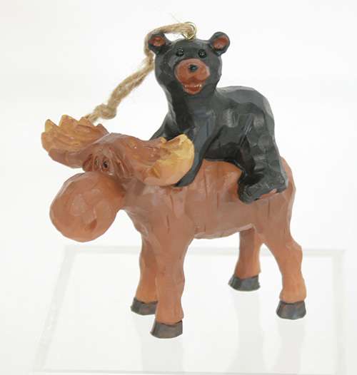 Black Bear Santa Hat Ornament