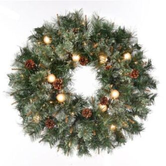 Cottonwood Twinkle Evergreen Wreath