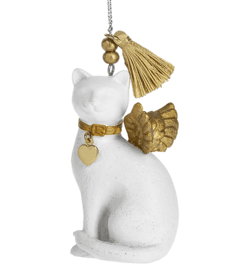 Golden Wing Cat or Dog Angel Ornaments