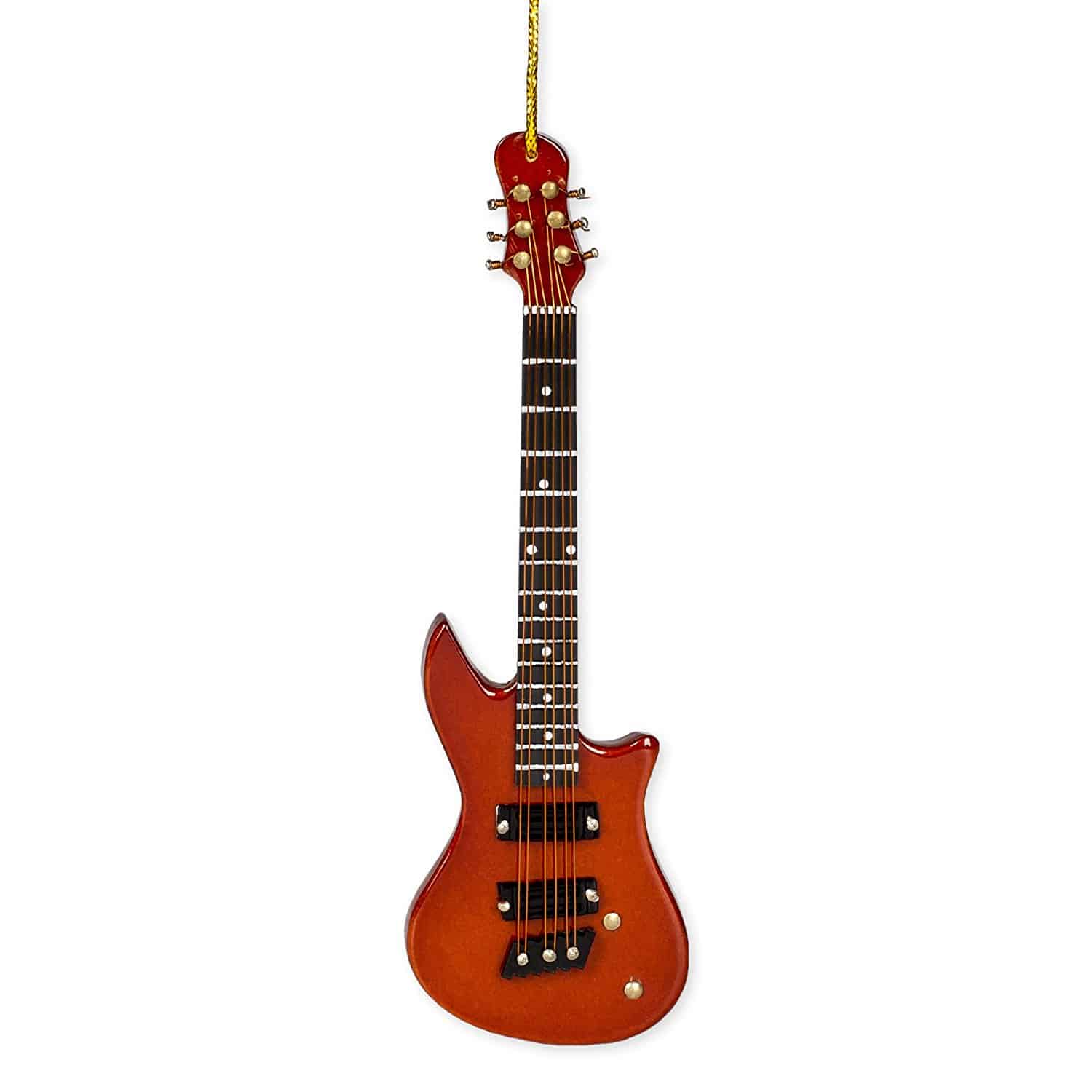Brown Electric Guitar Ornament