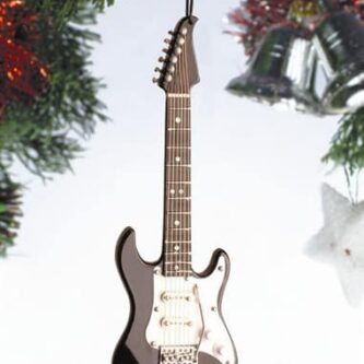 Black Electric Guitar Ornament