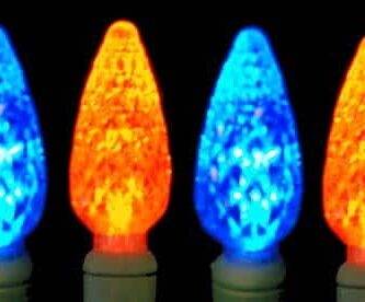 Orange and Blue C6 LED Bronco Lights