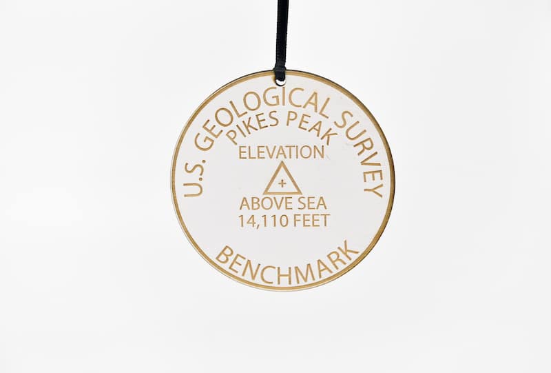 Colorado 14ers Geographical Benchmark Ornaments St Nicks Exclusive