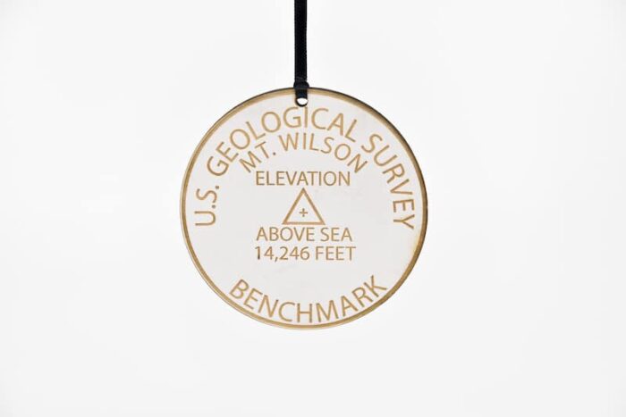 Colorado 14ers Geographical Benchmark Ornaments St Nicks Exclusive