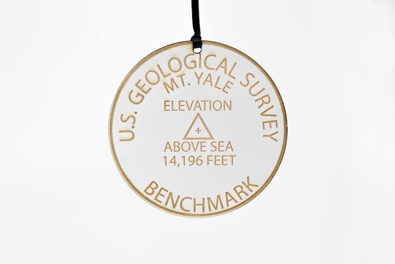 Colorado 14ers Geographical Benchmark Ornaments St Nicks Exclusive