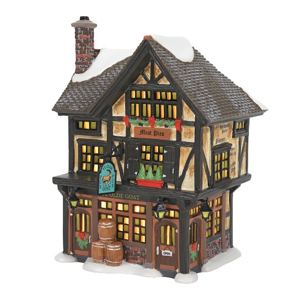 Front Ye Olde Goat Pub  Drinking Mates Dept 56 Dickens Village