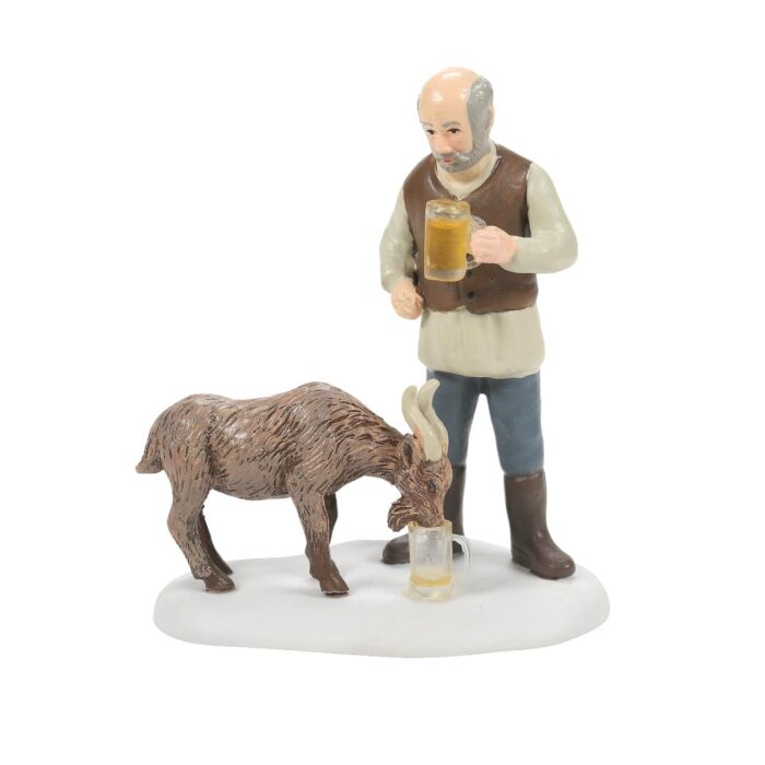 Ye Olde Goat Pub  Drinking Mates Dept 56 Dickens Village Accessory