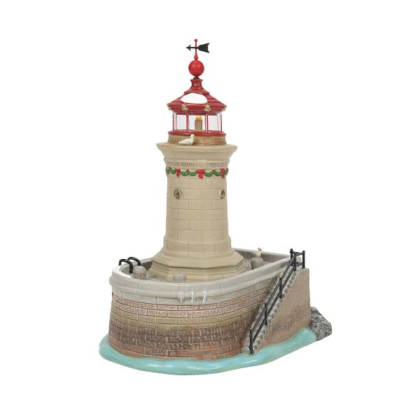 Back Ramsgate Lighthouse  Nightwatch Dept 56 Dickens Village