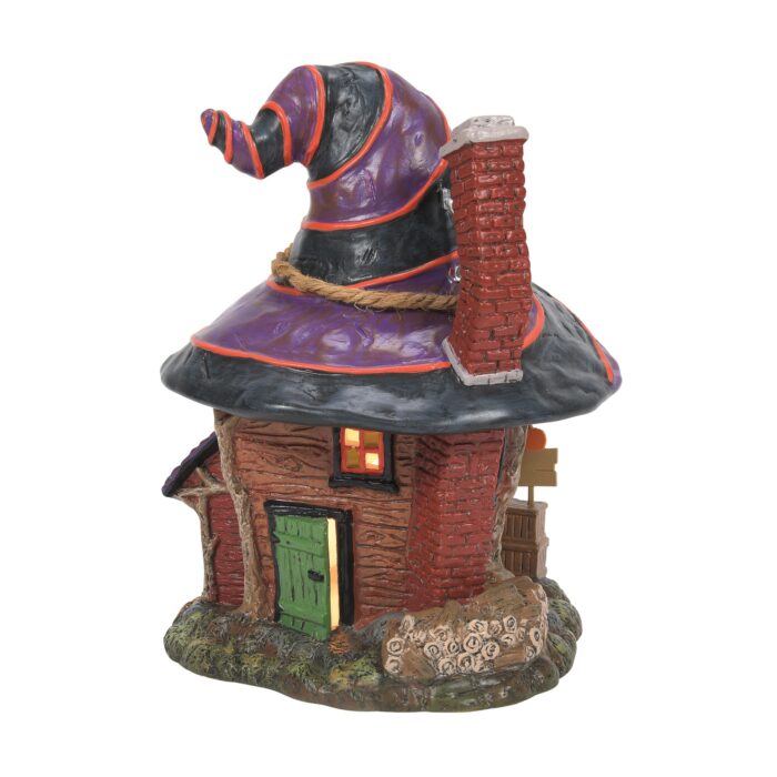 Trixies Tricks  Treats and Squirting Frogs Dept 56 Halloween Village Back