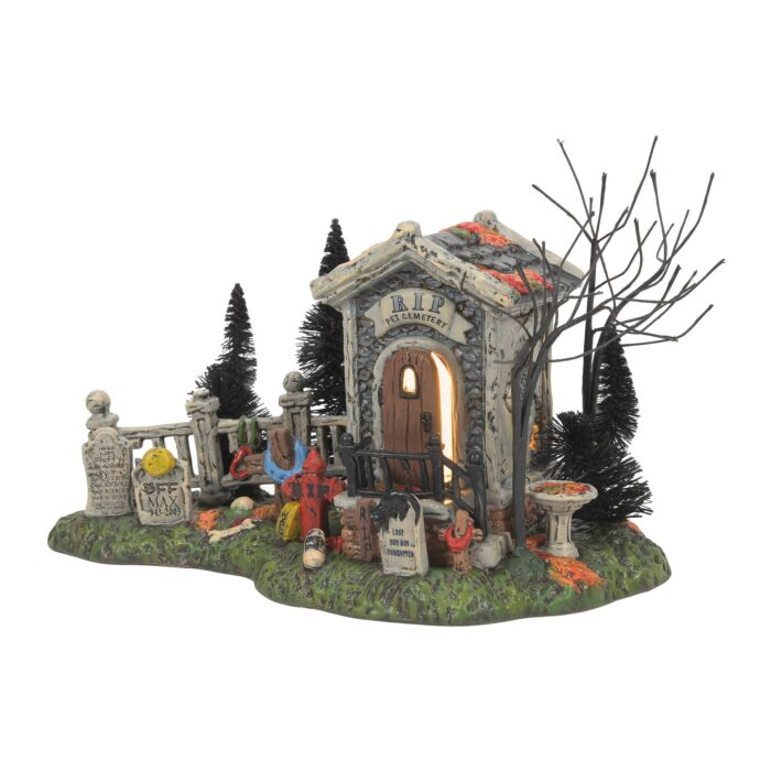 Front Rip Cemetery and Buddys Ghost Dept 56 Halloween Village