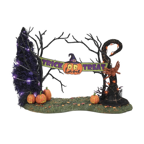 Trick or Treat Lane Entrance Dept 56 Halloween Village