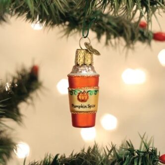 Mini Pumpkin Spice Latte Ornament Old World Christmas
