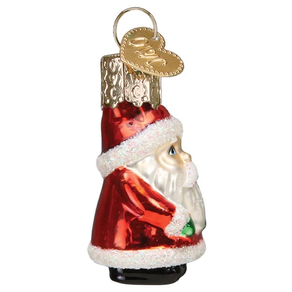 Side Mini Santa Ornament Old World Christmas