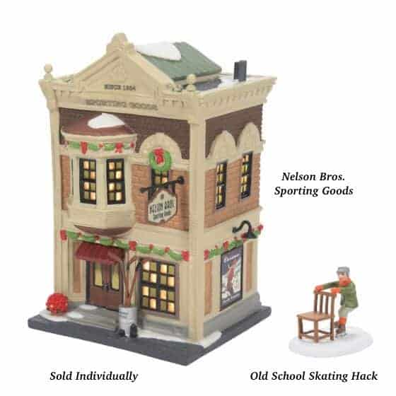 Nelson Bros Sporting Goods  Skating Hack D56 Christmas in the City