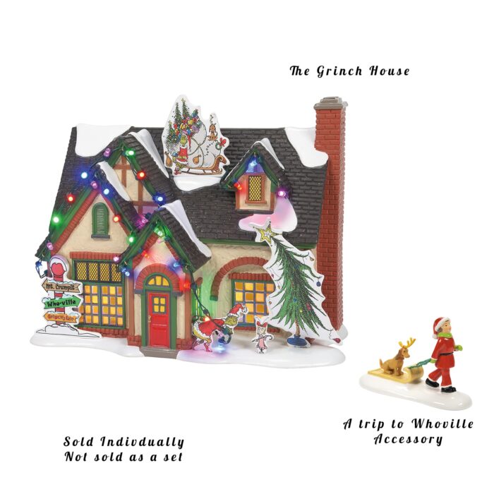 the Grinch House or a Trip to Who ville Dept 56 Snow Village