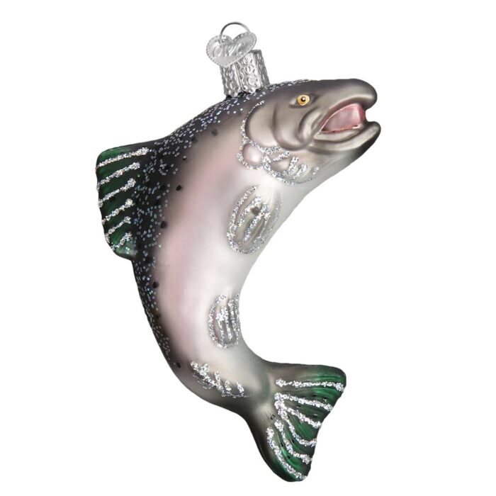 Side King Salmon Ornament Old World Christmas