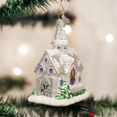 Sparkling Cathedral Ornament Old World Christmas