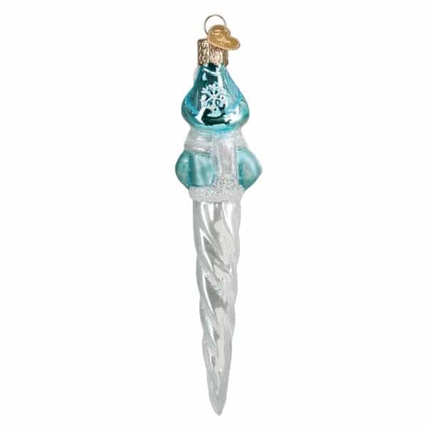 Frosty Elf Icicle Ornament Old World Christmas Back