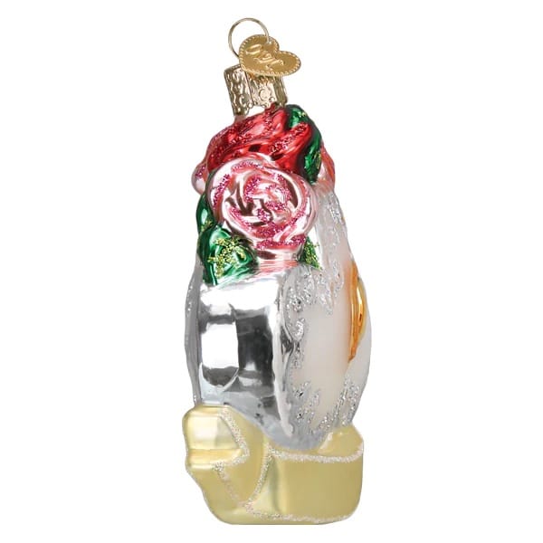 Couples Wedding Ornament Old World Christmas Side