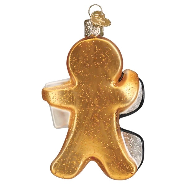 Gingerbread Optometrist Ornament Old World Christmas Back