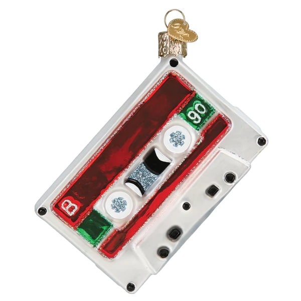 Christmas Mixtape Ornament Old World Christmas Back