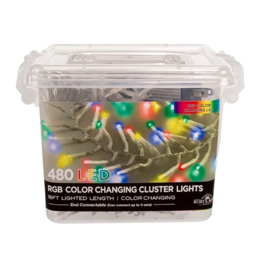 Rgb Led Connectable Cluster Garland Container