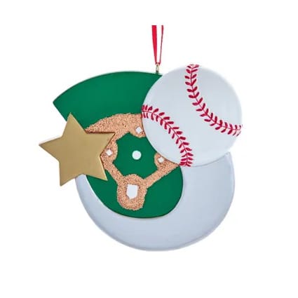 Sports Stars Ornaments Personalized Baseball