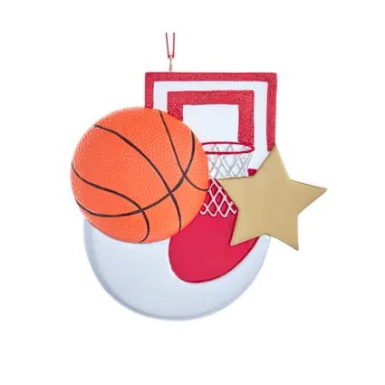 Sports Stars Ornaments Personalized Basketball